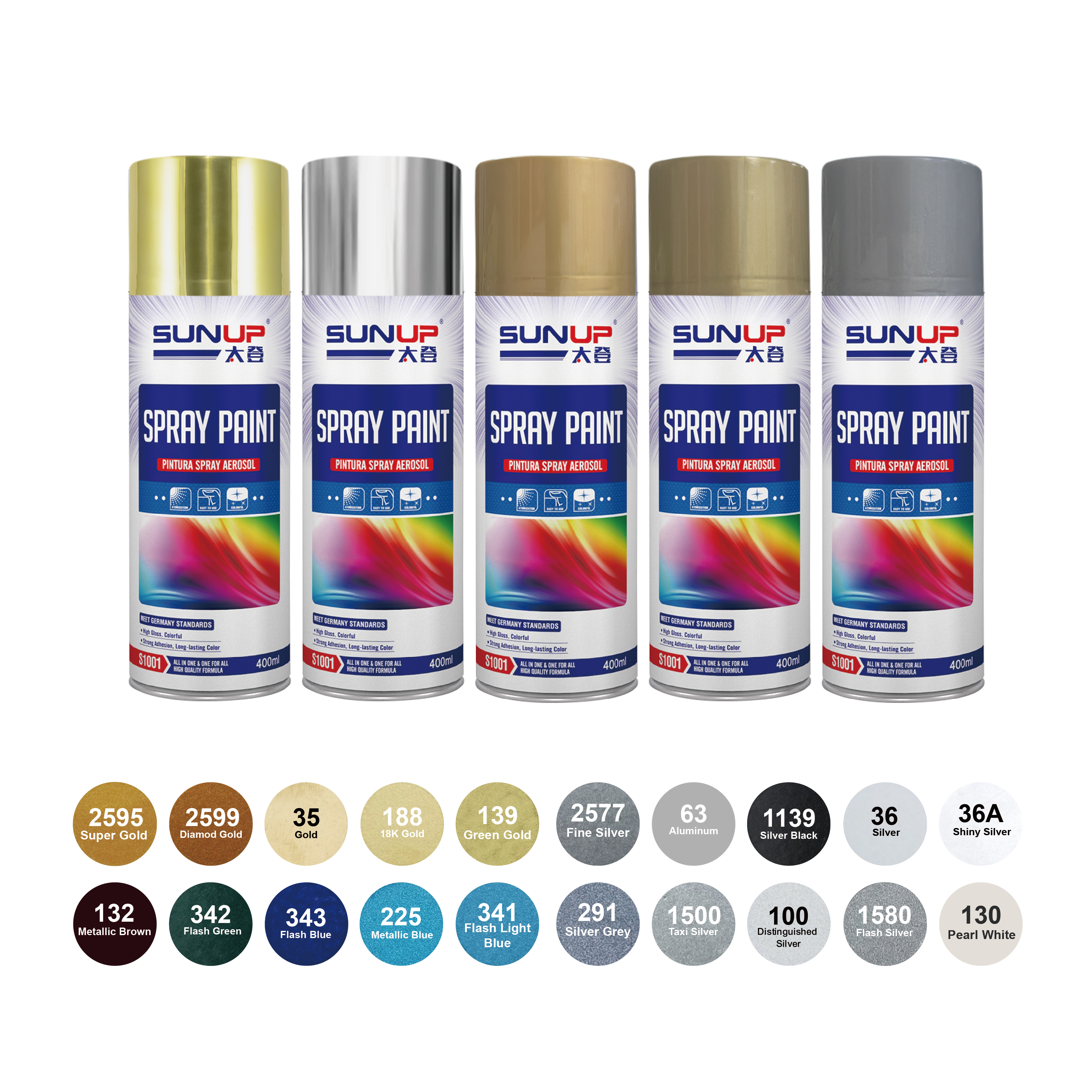 S1001 Spray Paint (Metalic Series)  400m